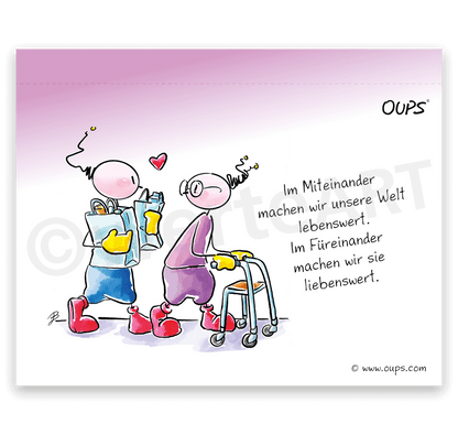 Oups Tischgalerie - Für eine liebenswerte Welt - Oups