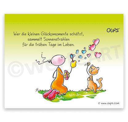 Oups Tischgalerie - Liebenswerte Gedanken für eine lebenswerte Welt - Oups