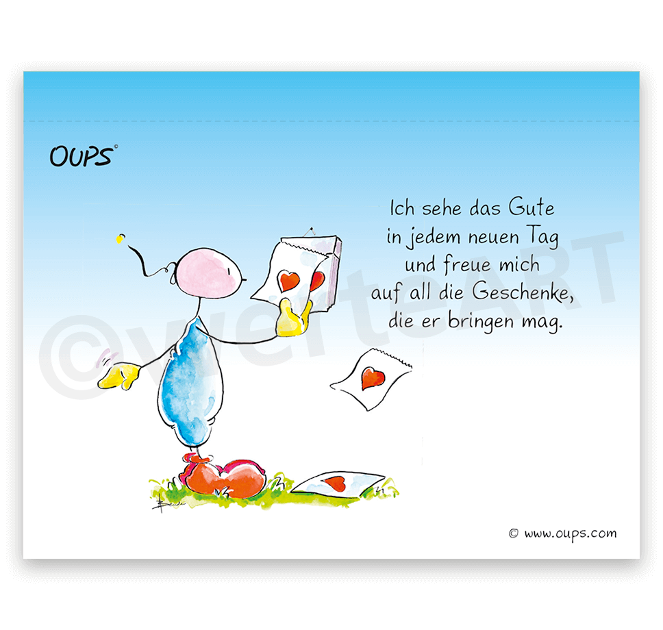 Oups Tischgalerie - Liebenswerte Gedanken für eine lebenswerte Welt - Oups