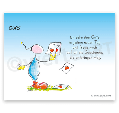 Oups Tischgalerie - Liebenswerte Gedanken für eine lebenswerte Welt - Oups