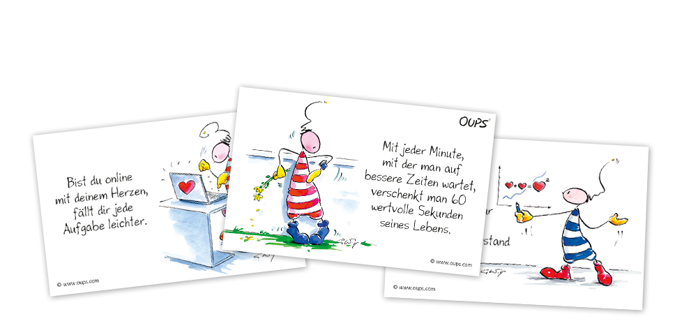 Oups Kärtchenbox - Mit Freude zum Ziel