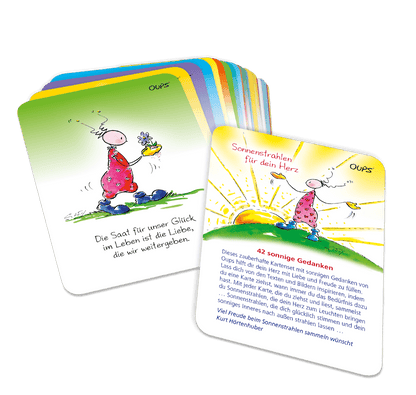 OUPS Karten - Sonnenstrahlen für dein Herz - Oups