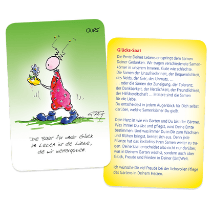 OUPS Karten - Sonnenstrahlen für dein Herz - Oups