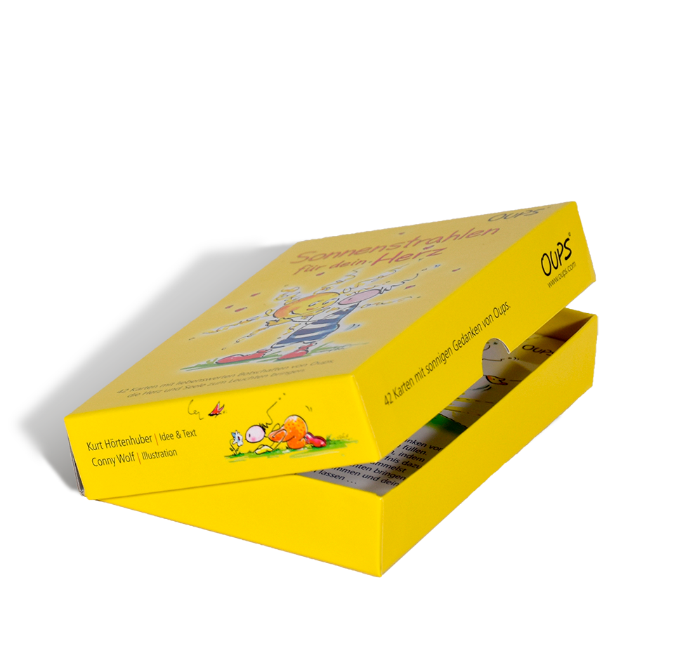 OUPS Karten - Sonnenstrahlen für dein Herz - Oups