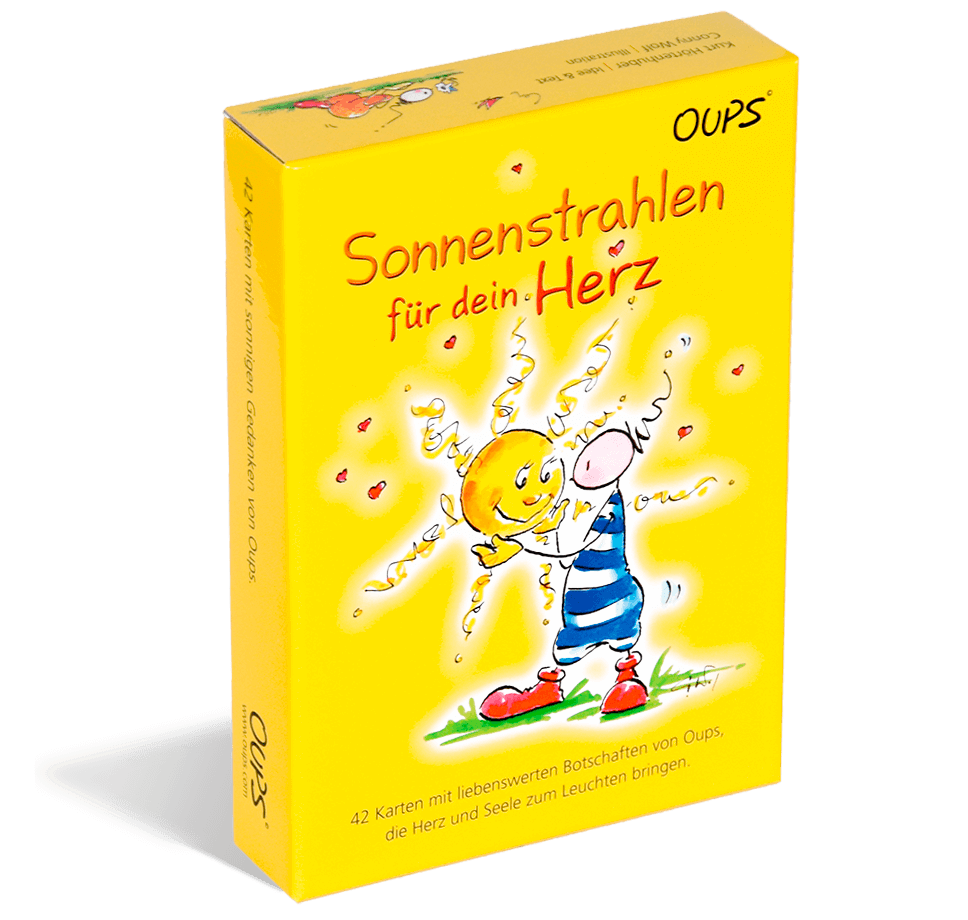 OUPS Karten - Sonnenstrahlen für dein Herz - Oups