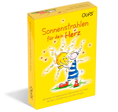 OUPS Karten - Sonnenstrahlen für dein Herz - Oups