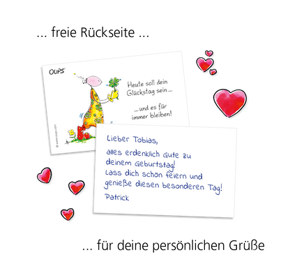 OUPS Kärtchenbox - Glückwünsche - Oups