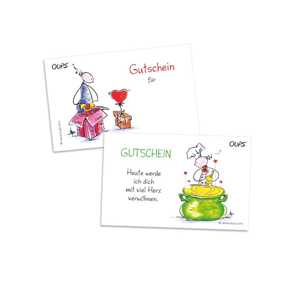 OUPS Kärtchenbox - Glückwünsche - Oups