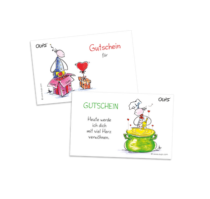 OUPS Kärtchenbox - Glückwünsche - Oups