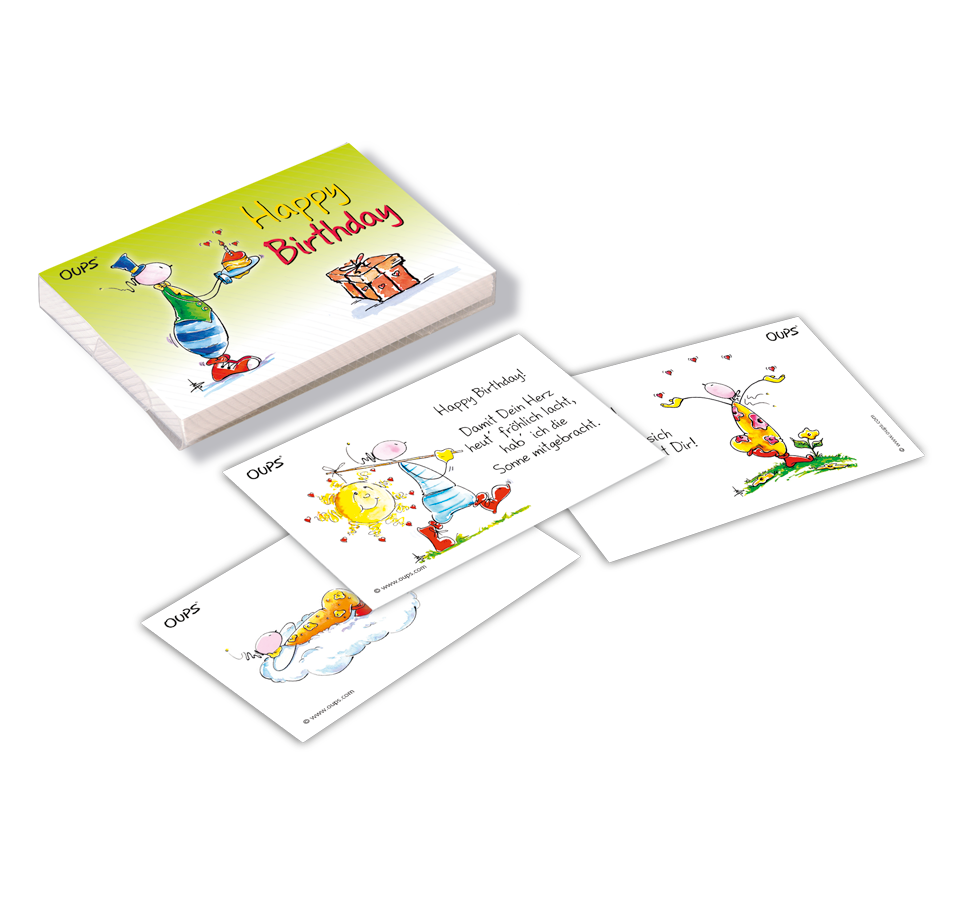 OUPS Kärtchenbox - Happy Birthday - Oups