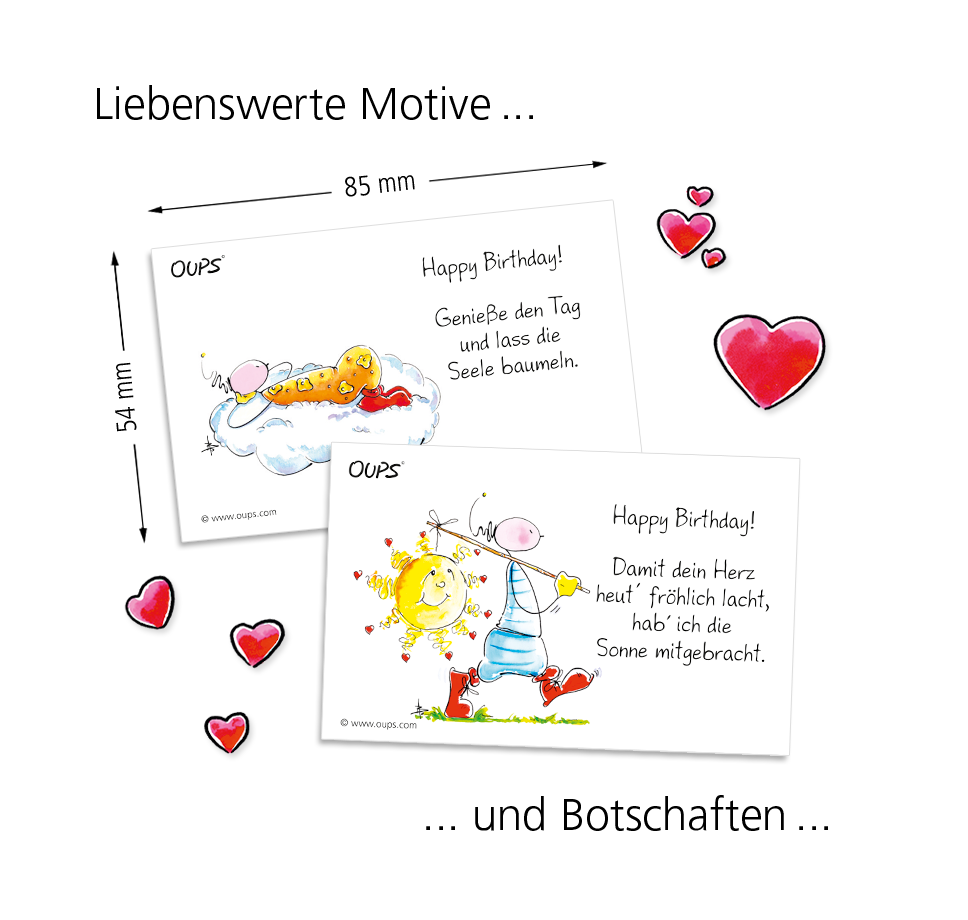 OUPS Kärtchenbox - Happy Birthday - Oups