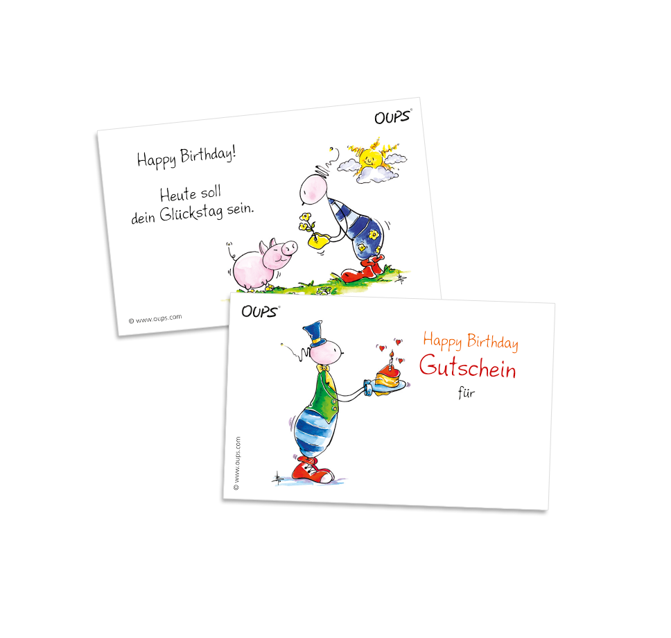 OUPS Kärtchenbox - Happy Birthday - Oups