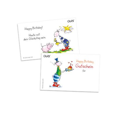 OUPS Kärtchenbox - Happy Birthday - Oups