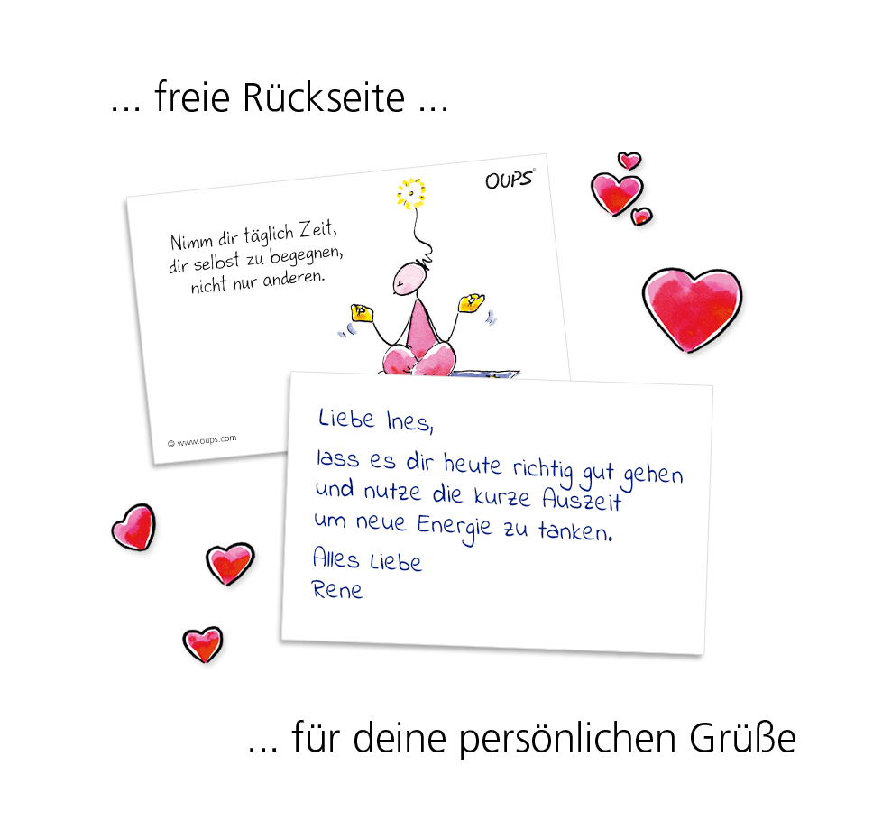 OUPS Kärtchenbox - Wellness für Herz und Seele - Oups