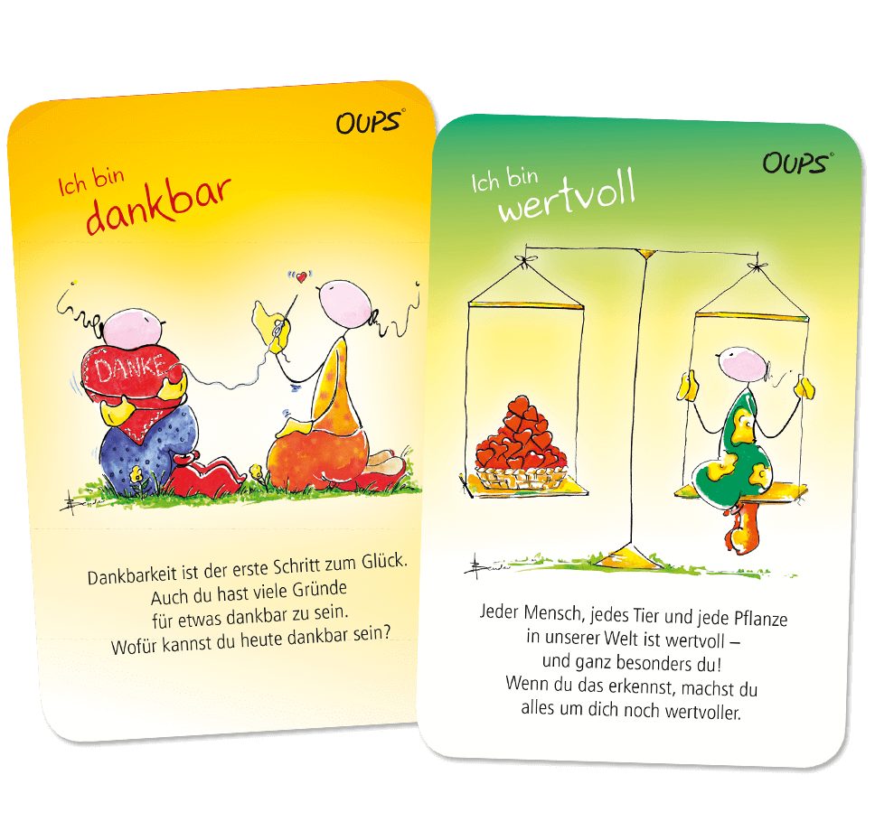 Oups Karten - Die Schätze deines Herzens - Oups