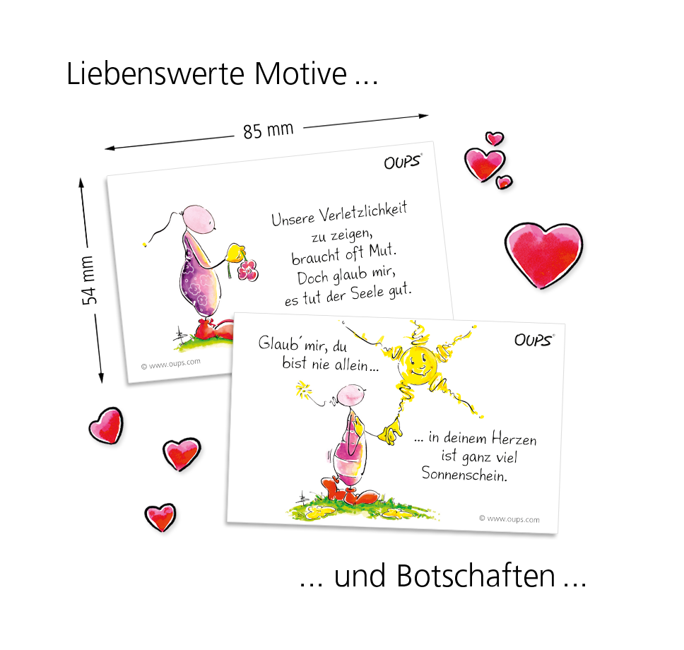Oups Kärtchenbox - SeelenTröster-Kärtchen - Oups