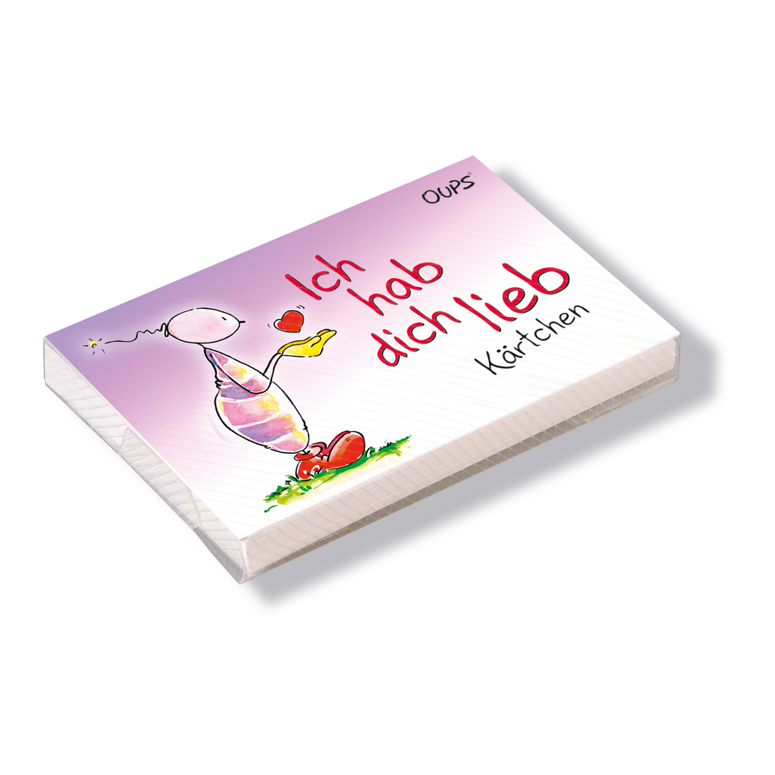 Oups Kärtchenbox - Ich hab dich lieb Kärtchen - Oups