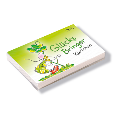 Oups Kärtchenbox - Glücksbringer Kärtchen - Oups