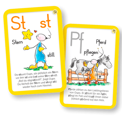 OUPS Buchstabenkarten - Buchstaben lernen mit Oups - Oups