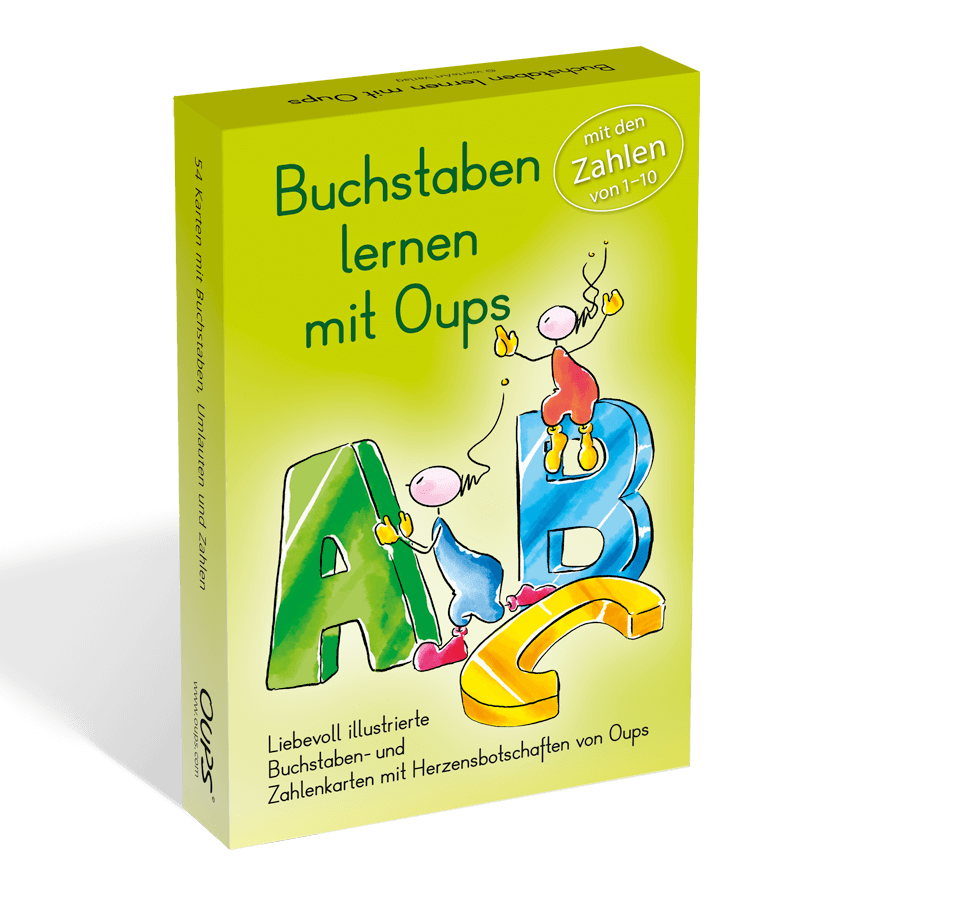 OUPS Buchstabenkarten - Buchstaben lernen mit Oups - Oups