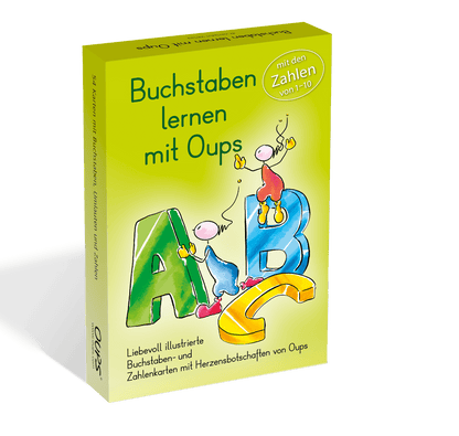 OUPS Buchstabenkarten - Buchstaben lernen mit Oups - Oups