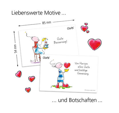 OUPS Kärtchenbox - Gute Besserung - Oups