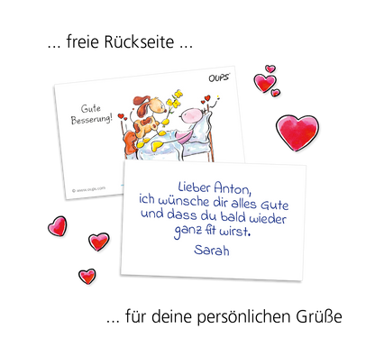 OUPS Kärtchenbox - Gute Besserung - Oups