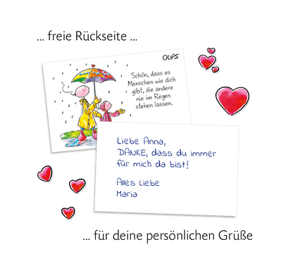 Oups Kärtchenbox - Für liebe Menschen - Oups