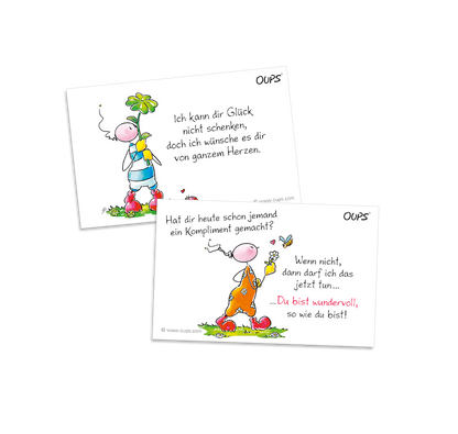 Oups Kärtchenbox - Für liebe Menschen - Oups