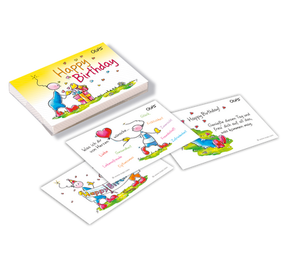 Oups Kärtchenbox - Happy Birthday - Oups