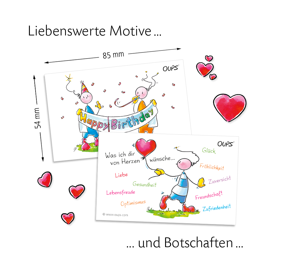 Oups Kärtchenbox - Happy Birthday - Oups