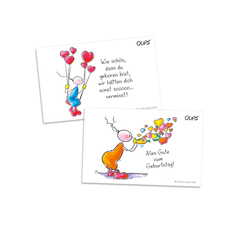 Oups Kärtchenbox - Happy Birthday - Oups