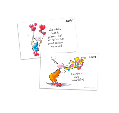 Oups Kärtchenbox - Happy Birthday - Oups
