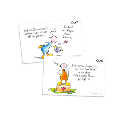 Oups Kärtchenbox - Mit Freude zum Ziel - Oups