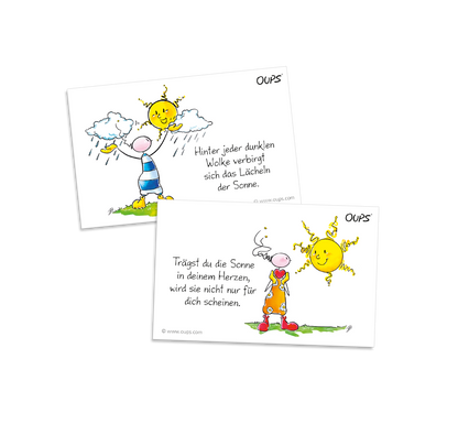 Oups Kärtchenbox - Sonnige Gedanken - Oups