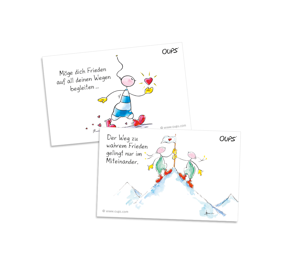 Oups Kärtchenbox - Friedens-Kärtchen - Oups