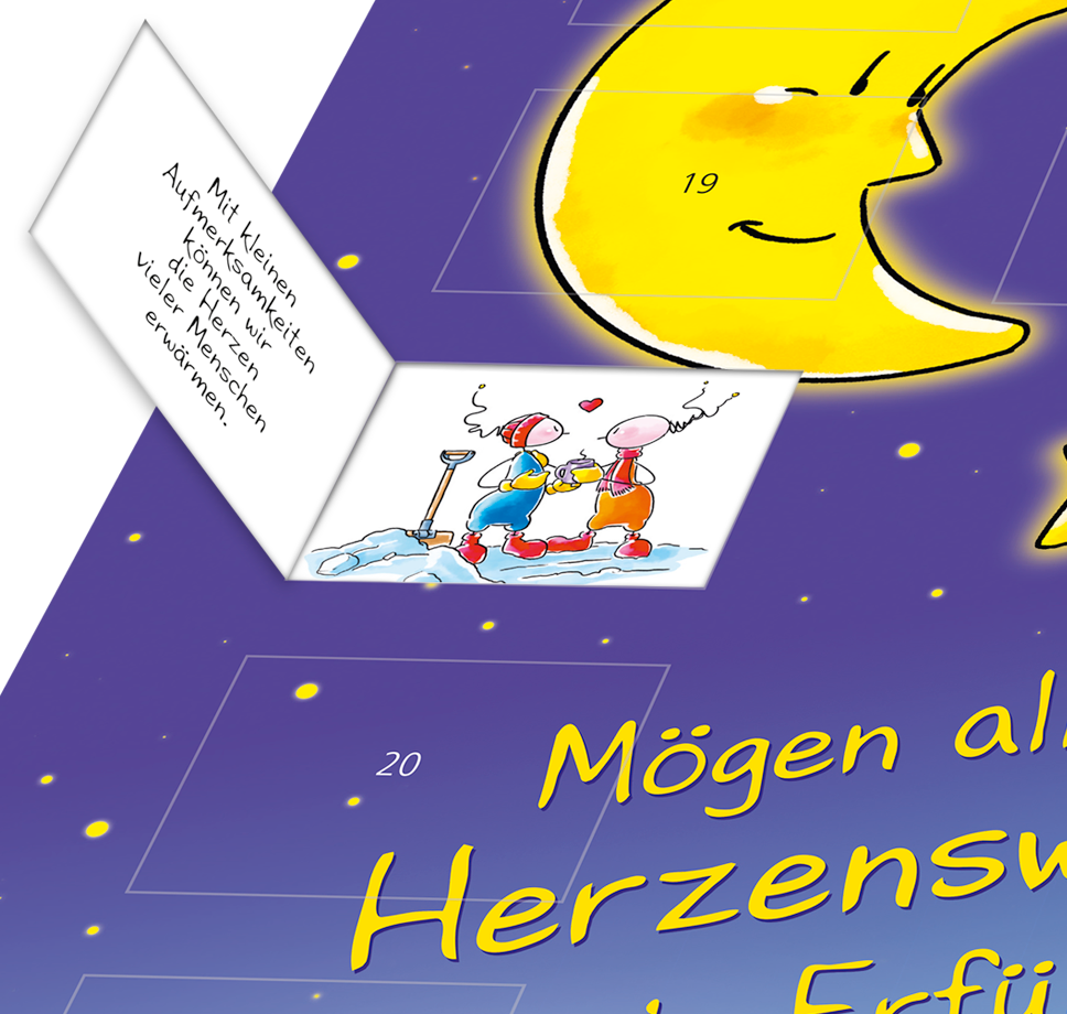 Oups Adventkalender - zum Aufhängen - Oups