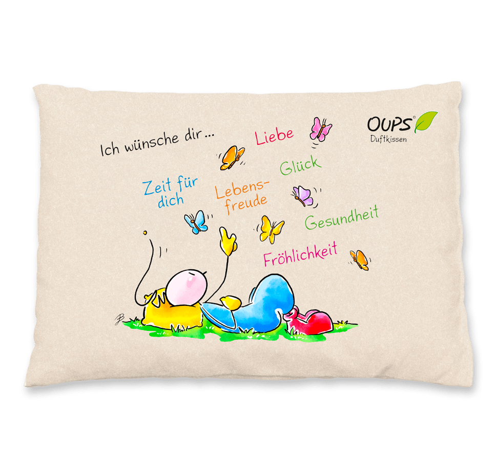 Oups Duftkissen - Ich wünsche dir Liebe, Glück, Lebensfreude,... - Oups