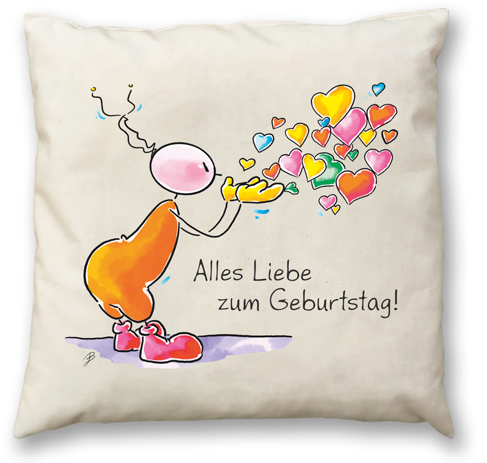 Oups Zirbenkissen groß (30x30) - Alles Liebe zum Geburtstag