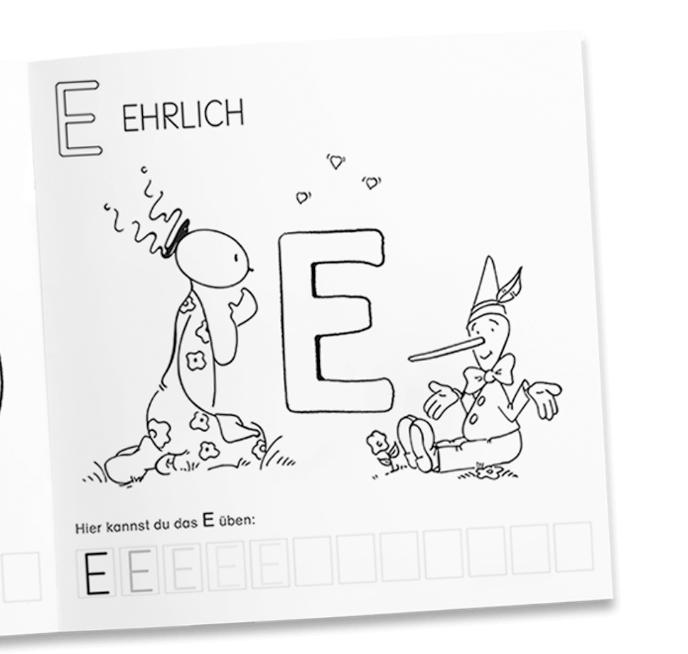 OUPS Malbuch - Werte-Alphabet - Oups