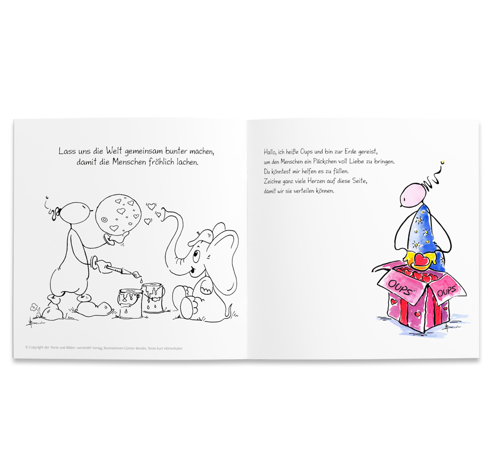 OUPS Malbuch - Mal- und Rätselspaß mit OUPS - Oups