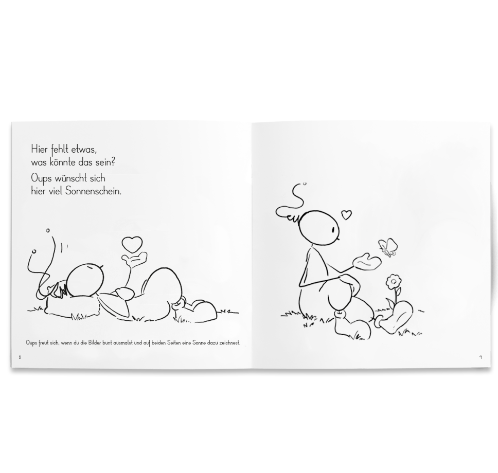 Oups Malbuch - Du bist mein Sonnenschein - Oups