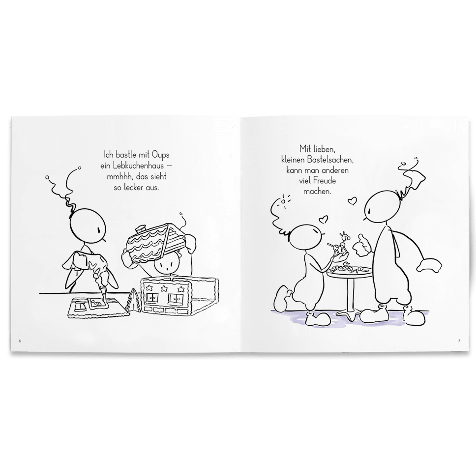 Oups Malbuch - Winterfreude - Oups