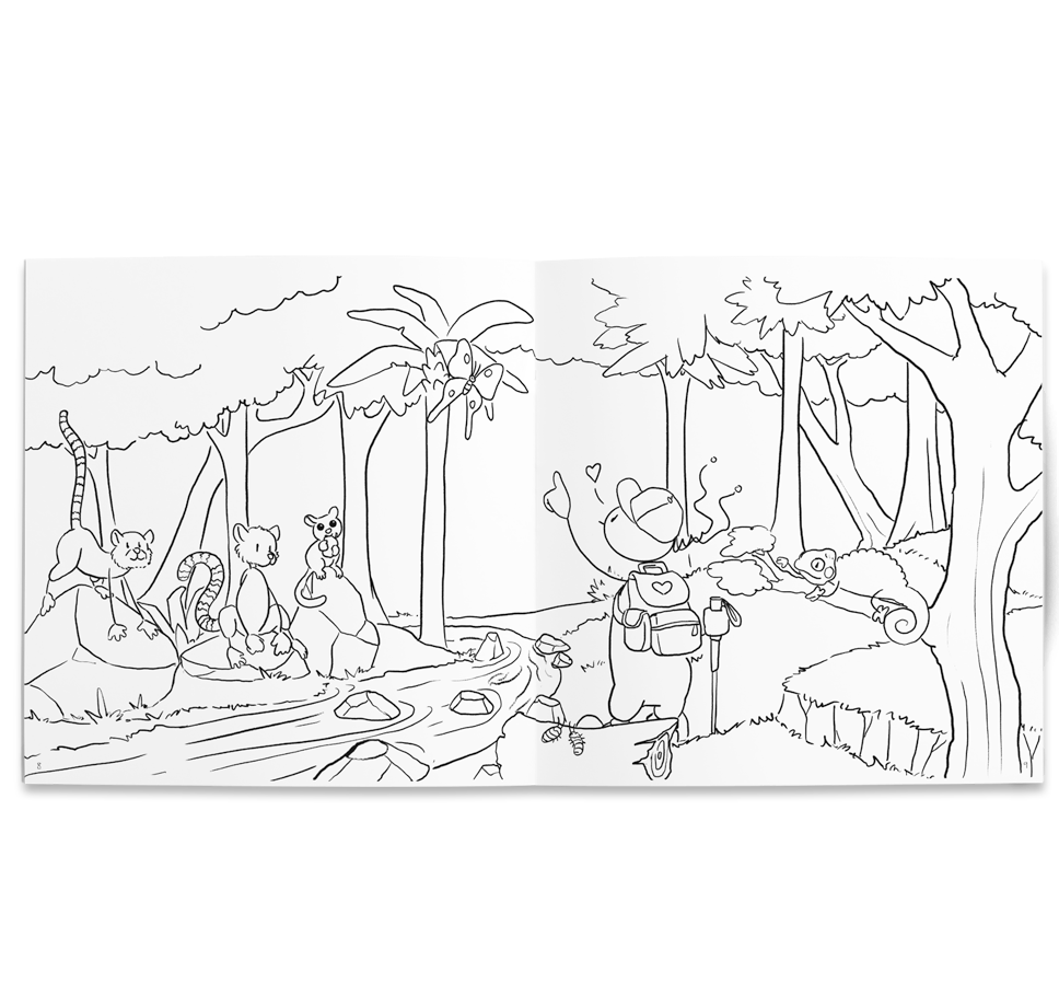 Oups Malbuch - Reise in die Welt der Tiere - Oups