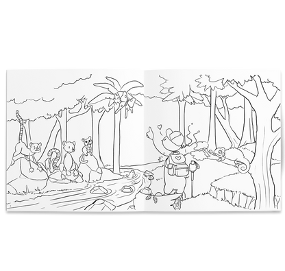 Oups Malbuch - Reise in die Welt der Tiere - Oups