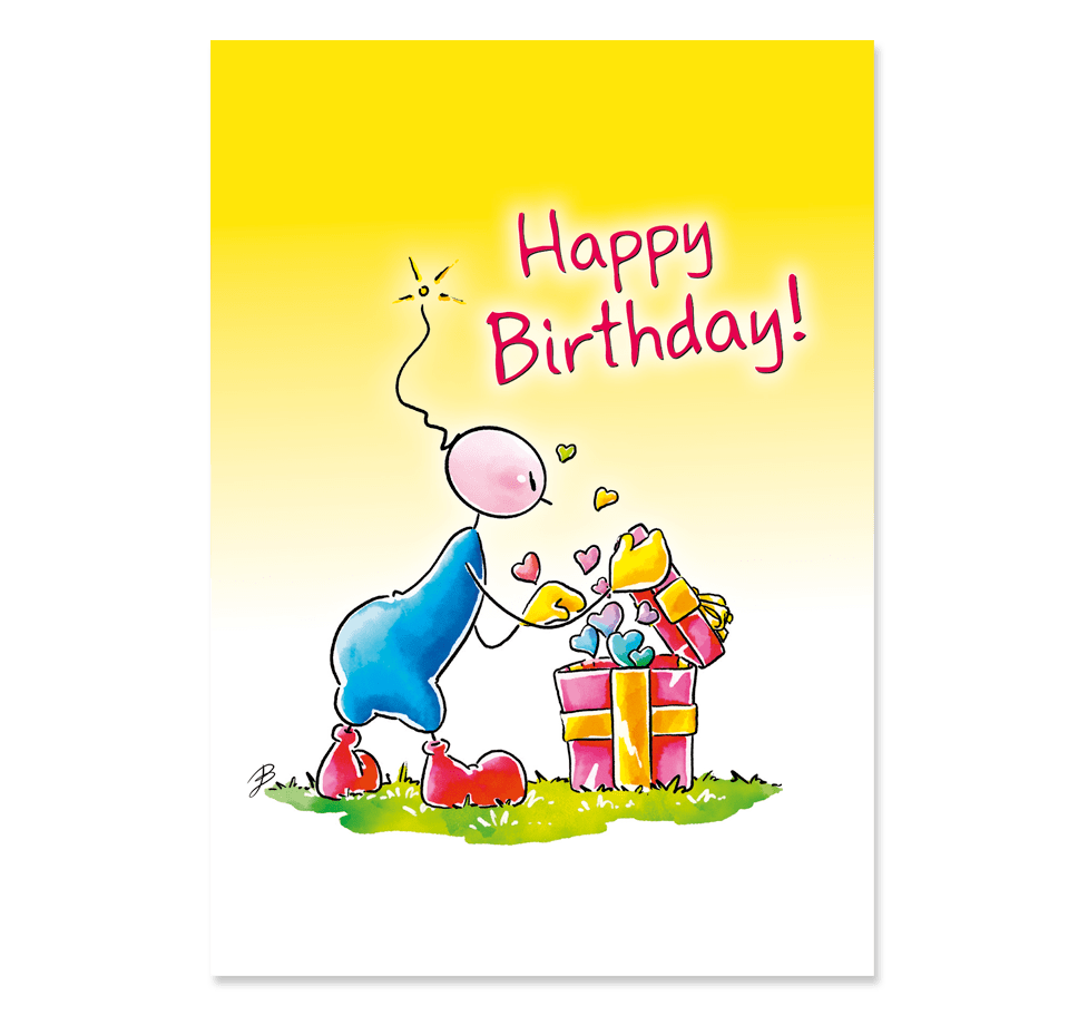 Oups Postkarte Geburtstag - Happy Birthday! - Oups