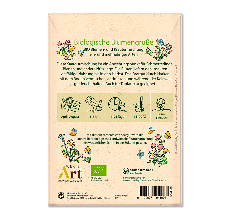 Oups Samenpackung - BIO Nützlingsweide - Wahre Stärke ist, allem im Leben mit Achtsamkeit und Wertschätzung zu begegnen