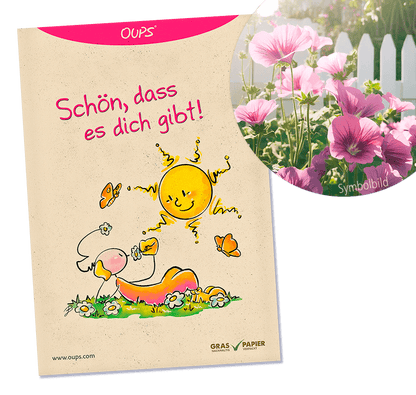 Oups Samenpackung - BIO Wilde Malve - Schön, dass es dich gibt! - Oups