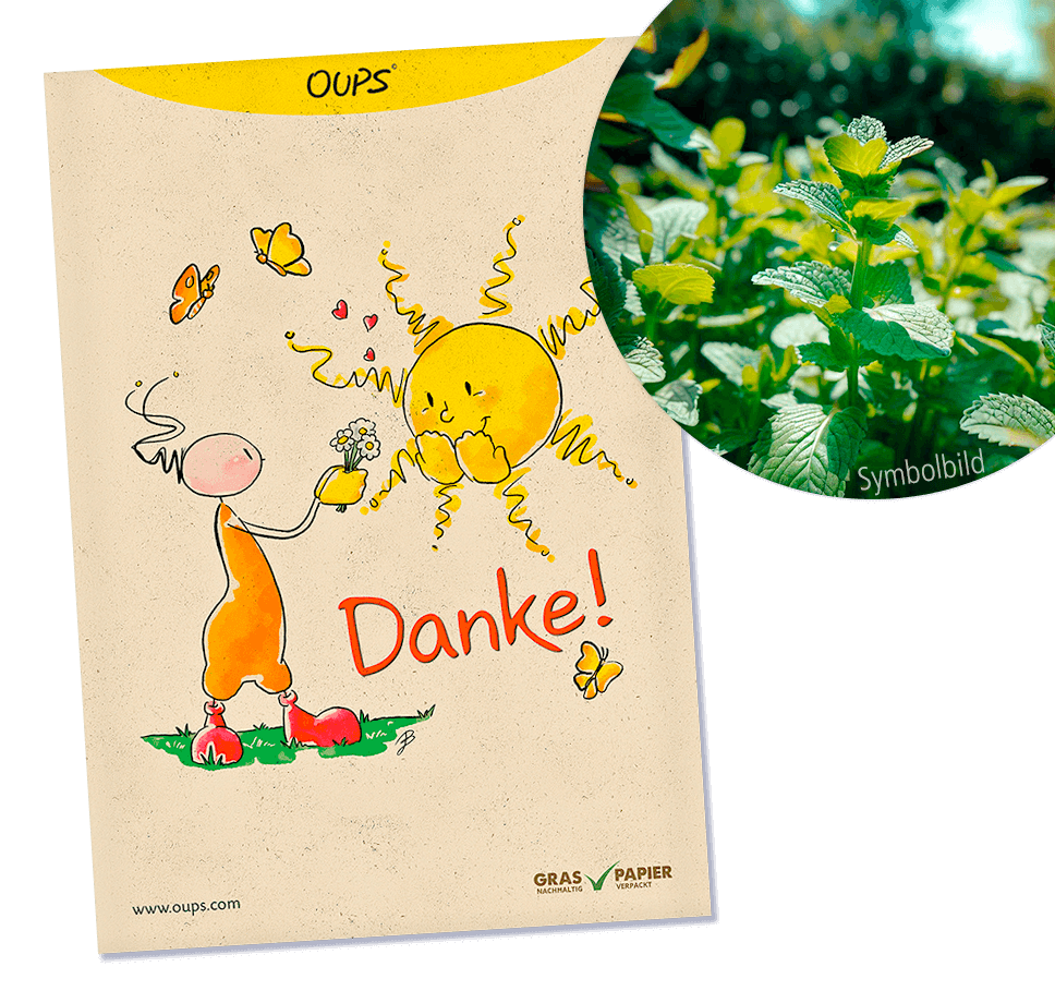 Oups Samenpackung - BIO Zitronenmelisse - Danke - Oups